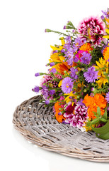 beautiful bouquet of bright flowers