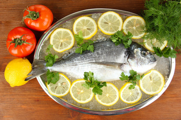 Fresh fish of dorado