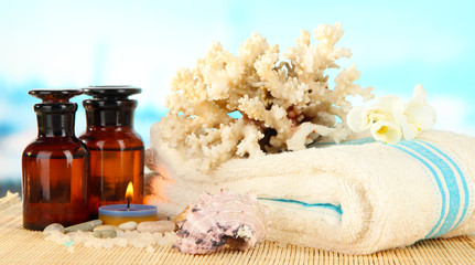Sea spa elements close up