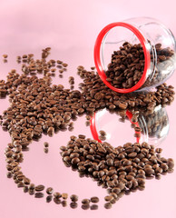 Cereal coffee on light background