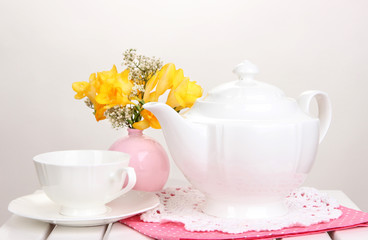 Beautiful set with tea