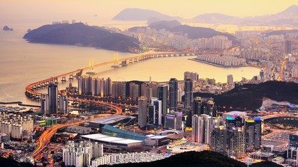 Busan, South Korea - obrazy, fototapety, plakaty
