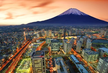 Foto auf Acrylglas Yokohama und Fuji © SeanPavonePhoto