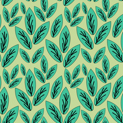 Seamless foliage pattern