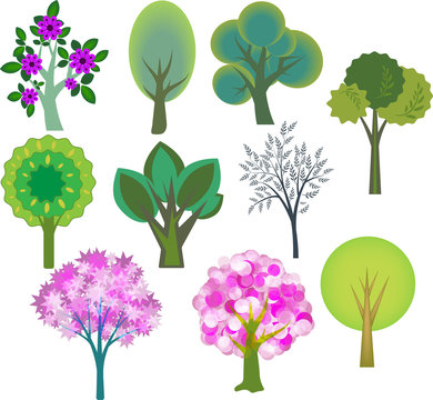 Decorative trees collection