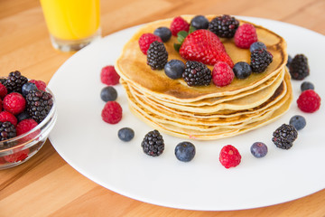 Homemade pancakes