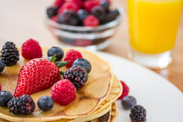 Homemade pancakes