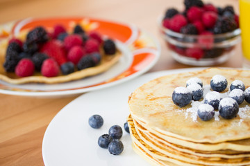 Homemade pancakes