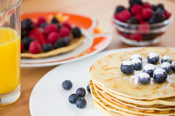 Homemade pancakes