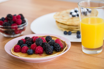 Homemade pancakes
