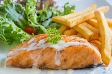 Salmon steak