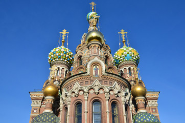 Fototapeta na wymiar Kościół Zbawiciela na Krwi w Petersburgu