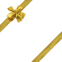 rubans dorés emballage cadeau