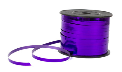 Wrapping ribbon spool isolated on white background