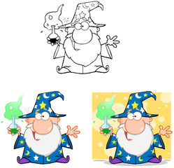 Wizard Cartoon Characters. Collection 6