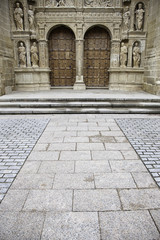 Gothic church door