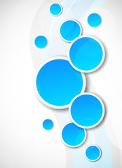 Background with blue circles