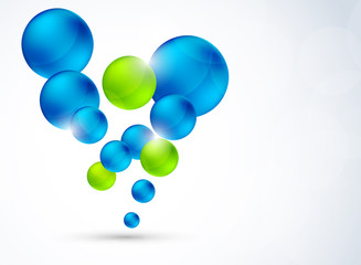Abstract background with bubbles