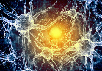 Illustration of a nerve cell