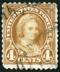 USA - 1923: shows portrait of Martha Washington (1731-1802)