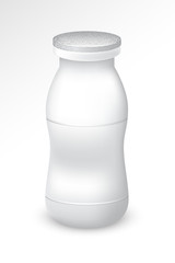 Blank yogurt bottle