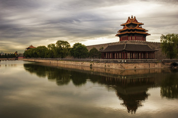 Fototapeta na wymiar Zakazane Miasto i fosa, Beijing