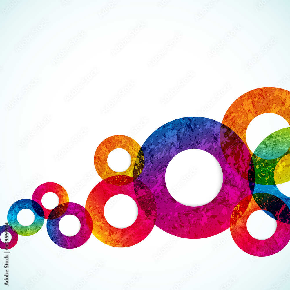 Poster abstract design circles background.