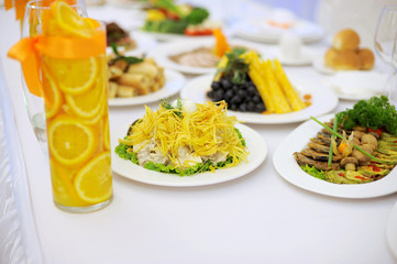Salads on Table