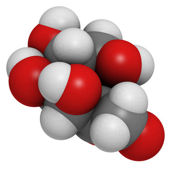 Tagatose sweetener, molecular model