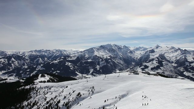 Ski resort Zell am See. Austria