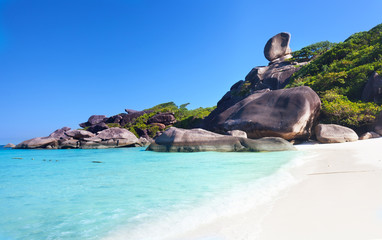 Obraz premium Beautiful view of the rock Sail on Similan, Thailand