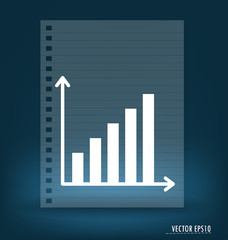 Business graph. Vector illustration.