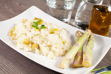 rice with asparagus