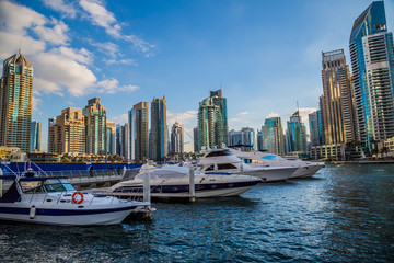 Fototapeta na wymiar Dubai Marina miasta, UAE