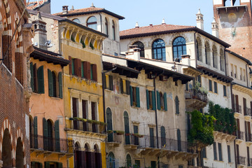 Fototapeta na wymiar Houses In Verona