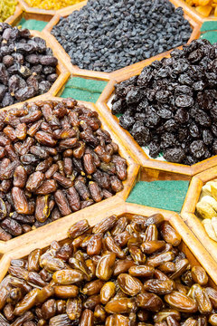 Dried fruit and nuts mix in Dubai market