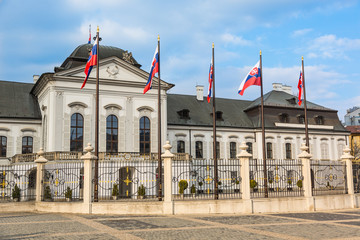 Fototapeta na wymiar Pałac Prezydencki w Bratysławie, Słowacja