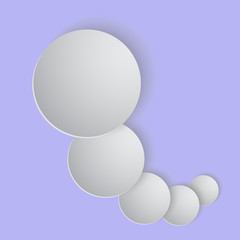 round speech bubbles.