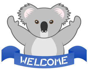 Fototapeta premium Welcome koala