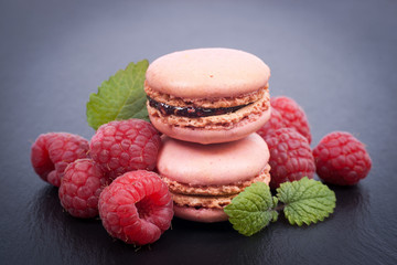 Macarons framboise