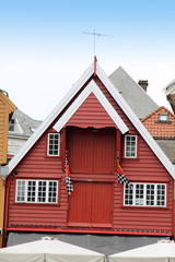 Wooden houses in Gamle Stavanger, Rogaland County, Norway.