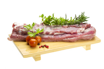 Raw pork meat