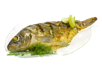 Grilled carp