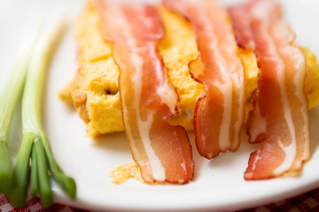 Bacon and eggs