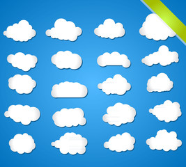 Vector Design Elements. Clouds