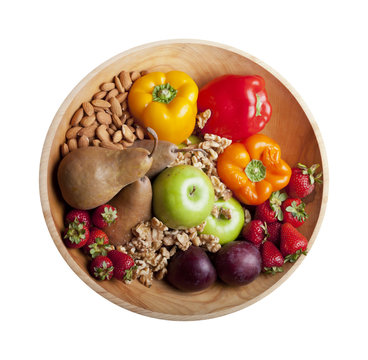 Healthy Foods In Bowl, Paleo Diet Foods, Fruits Nuts And Berries