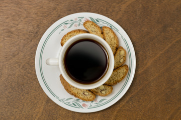 Taza de Café y Galletas con nueces