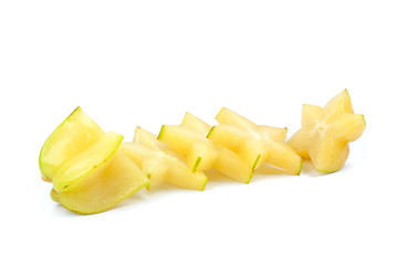 Star fruit islated on white background