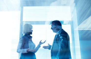 Fototapeta premium Business partners interacting