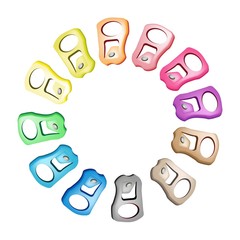 Pull Ring with Recycle Theme for Save The Green World
